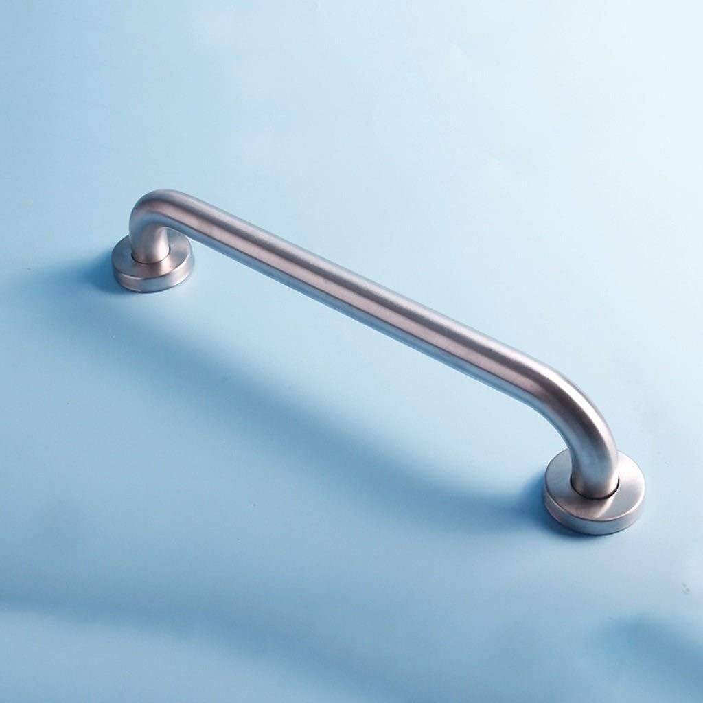 Shower Handles, Grab Rails,Handrails Grab Bar Brushed Nickel, Bathtubs and Showers Handrail,-Slip for Disabled Elderly, Toilet Wall Mount Assist Handle，Silver-30Cm