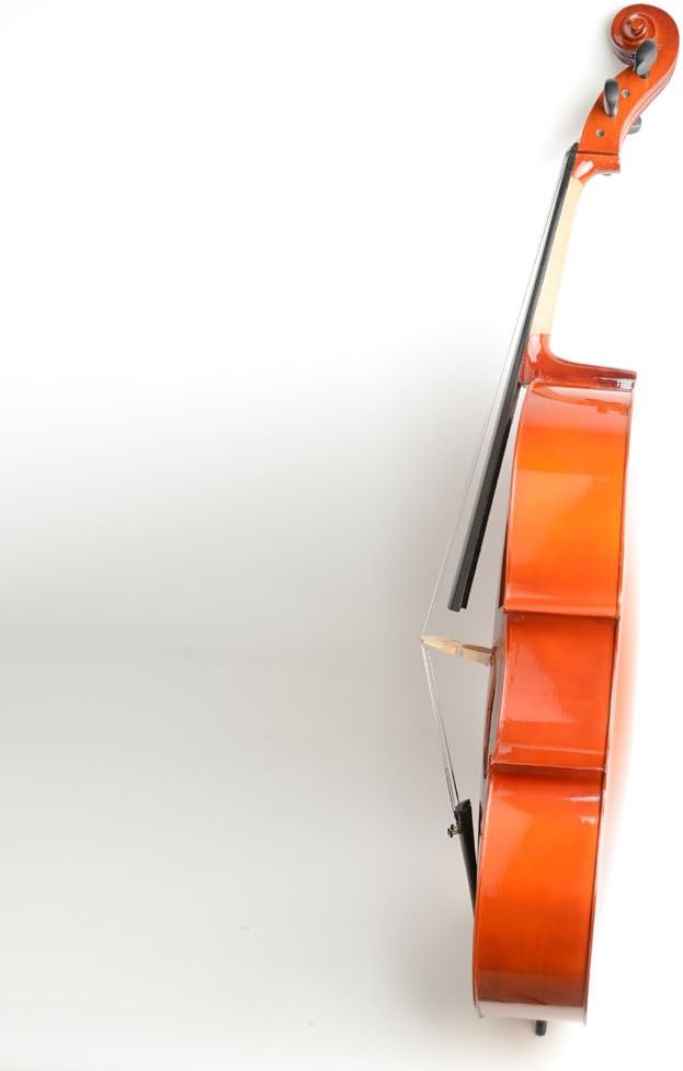 Full Size Cello Kit, Acoustic Cello Instrument for Adults,Beginners,Students,Complete Cello 4/4 Set with Portable Bag, Bow, Rosin (Retro)