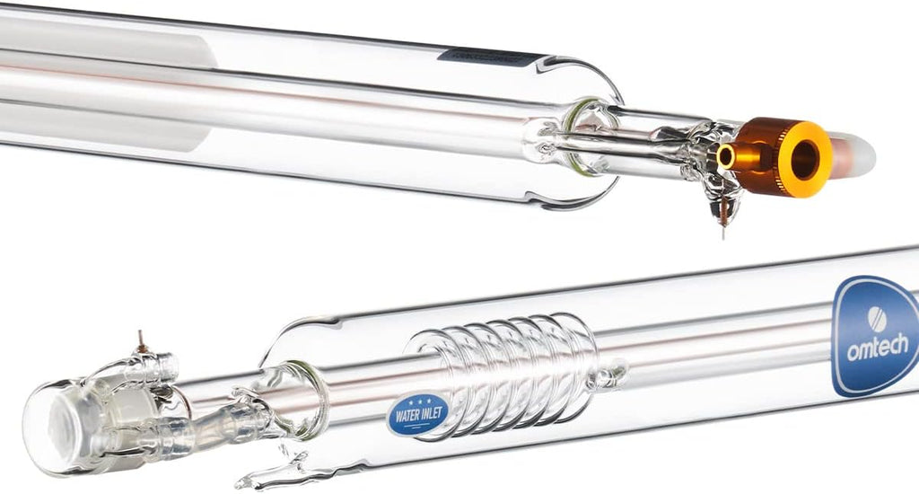 OMTech 50W CO2 Laser Tube for Laser Engraver & Cutter Machine, 850mm 50mm Dia Laser Cutter Tube with Borosilicate Glass 6000hr MTTF, Laser Cutting Engraving Machine Replacement Tube for Wood Stone