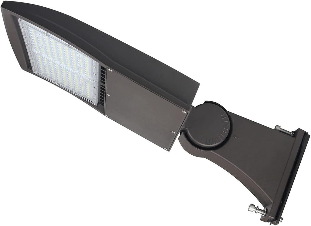 OSTEK 150W LED Parking Lot Light 21,000 LM (140lm/w) 5000K LED Pole Light Outdoor Area Street Lighting [600-700W HID/HPS Equiv.] Adjustable Direct Arm- Commercial Shoebox Light 100-277V