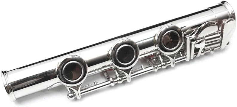 Vetimobato Closed Hole 17 Keys C Flute for Beginners & Students & Adults– Nickel Siver Flute with Hard Case, Cleaning Kit, Tuning Rod – Easy to Play, Durable & Lightweight