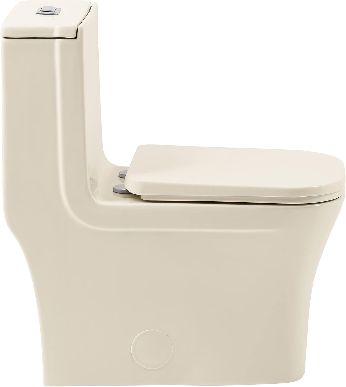 Swiss Madison Concorde One Piece Square Toilet Dual Flush 1.1/1.6 gpf in Bisque