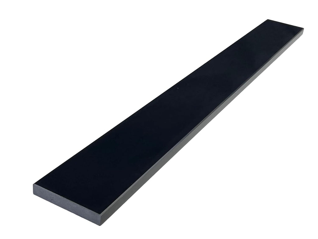 Super Black Engineered Marble Threshold for Shower Curb, Bathroom Vanity Backsplash, Window Sill, Door Transitions (4' x 36')