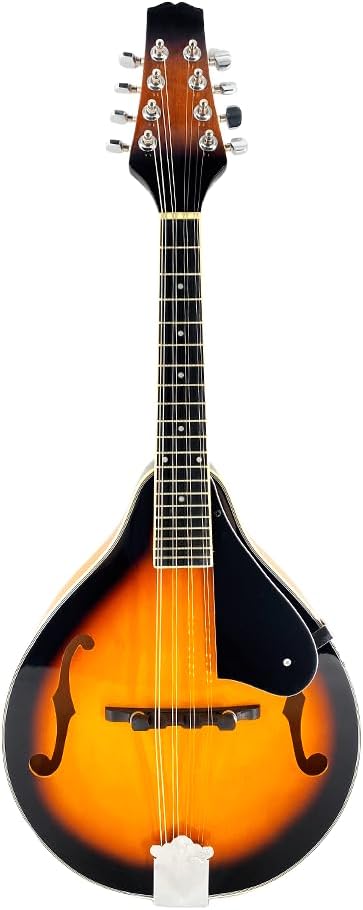 Mandolin Musical Instrument A Style Acoustic Mandolin Instrument Kit 8 String for Beginners Adults with Carrying Case Extra Strings Picks Cleaning Cloth