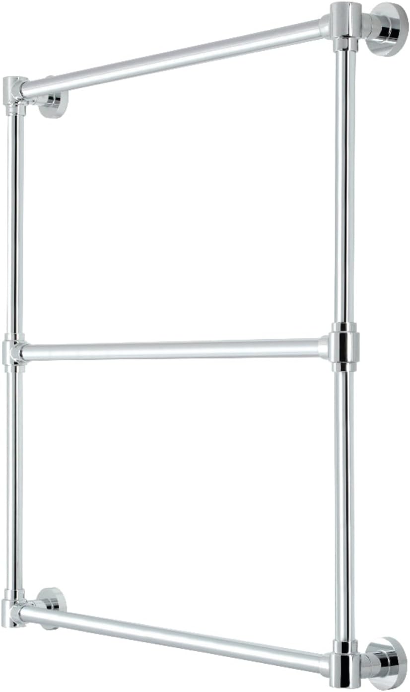 Kingston Brass DTM323031 Gallant 30-Inch x 32-Inch Wall Mount Towel Rack, Polished Chrome