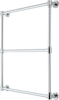 Kingston Brass DTM323031 Gallant 30-Inch x 32-Inch Wall Mount Towel Rack, Polished Chrome