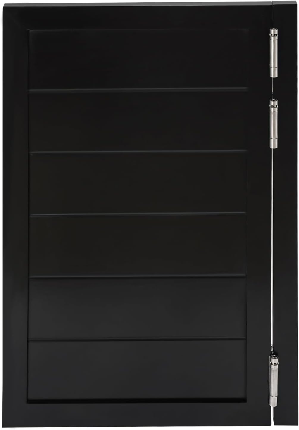 Swinging Cafe Door,Pine Wood Saloon Door Includes Hinges, Single Half Doors for Kitchen Shop Entrance Partition Pub(Black,23.6x35.4in)