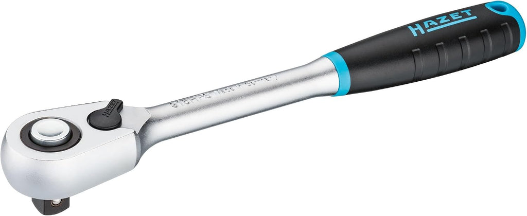 HAZET Hiper Fine-Tooth Reversible Ratchet 916HPS I Output: 1/2 Inch (12.5 Mm) Square I 10.83 Inches I With Reversible Lever and Ratchet Function