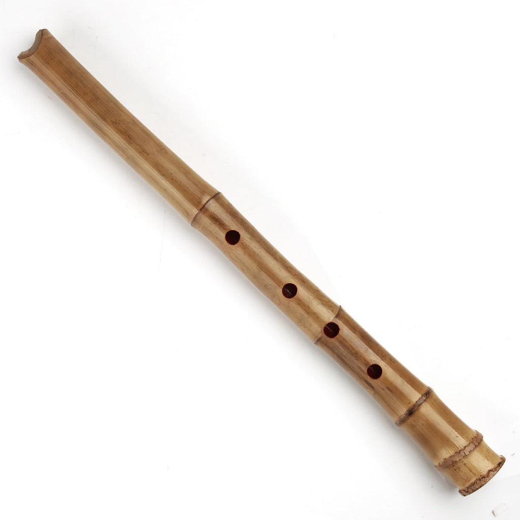 Traditional Musical Instrument D Key 5 Holes Japan Style Shakuhachi D/E Key Musical Instruments Bamboo Flute With Root Woodwind Instrument (1.6 E Key)
