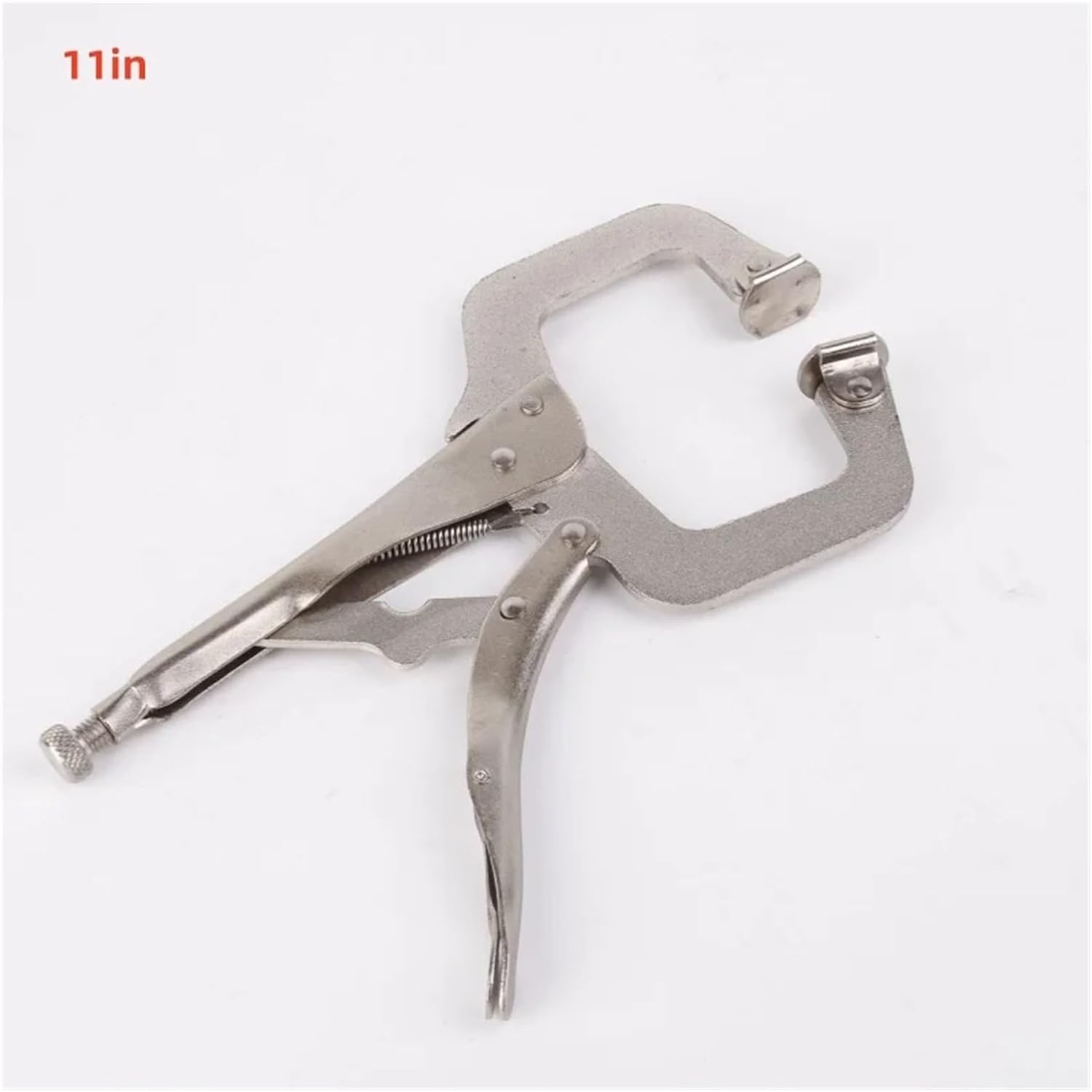 C clamp, 1Pcs C Clamp Locking Pliers 23cm Vise Grip Welding Steel Woodworking Tenon Locator(11in)