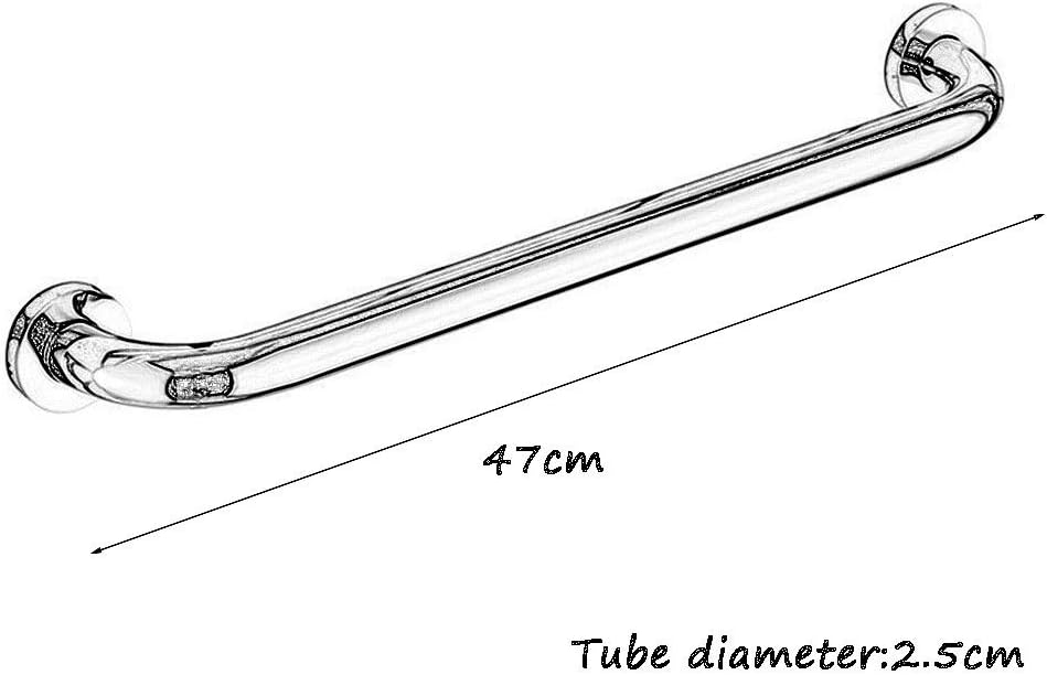 Catch Rails,Catch Bars,Bathroom Barrier Handle Anti-Slip Polished Chrome Handrail Security Support Rail for ly and Use
