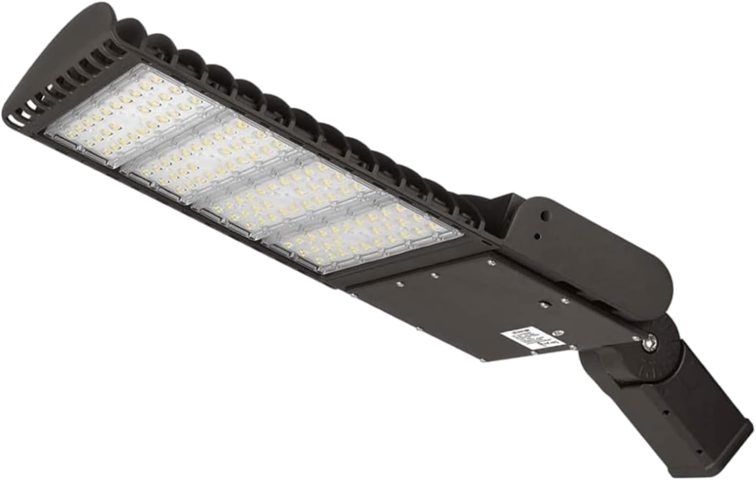 LED Parking Lot Light 400W 5700K 56000LM Commercial Shoebox Area Street Park Roadside Lighting Pole Fixture Super Bright IP65 Waterproof Outdoor Slip Fitter Mounting ETL Listed