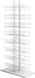 Floor Standing Store Display Stand,8 Tier Hat Rack,Baseball Cap Rack,Modern Headwear Wig Rack,Double Sided Metal Storage Rack For Commercial Boutique Retail,C