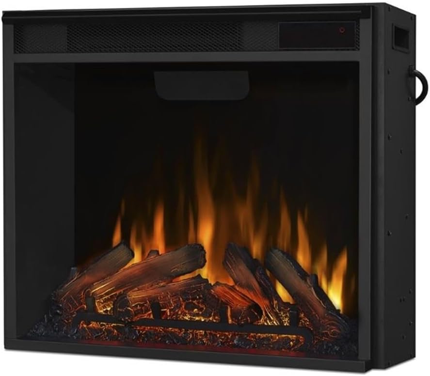 BOWERY HILL Modern Corner Fireplace TV Stand, Wood and Veneered MDF, White Finish, Fits TVs Up to 56', Infrared LED Electric Firebox, Adjustable Shelves, Contemporary Style, Living Room Entertainment