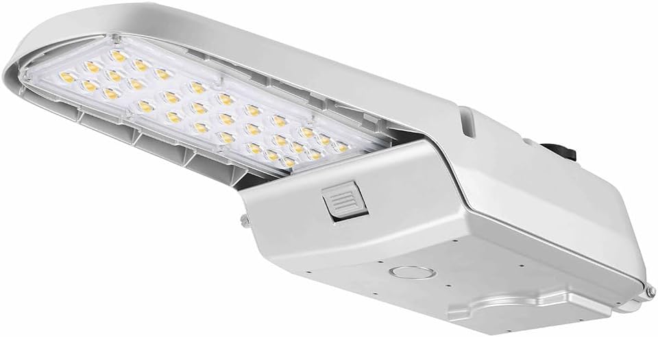 105W LED Roadway Light with Photocell, 4000K, 347-480V, Cobra Head Pole Mounted Outdoor Site Area Lighting, Dusk to Dawn, Dimmable Lighting Facts (4000K, 105W 347-480V)