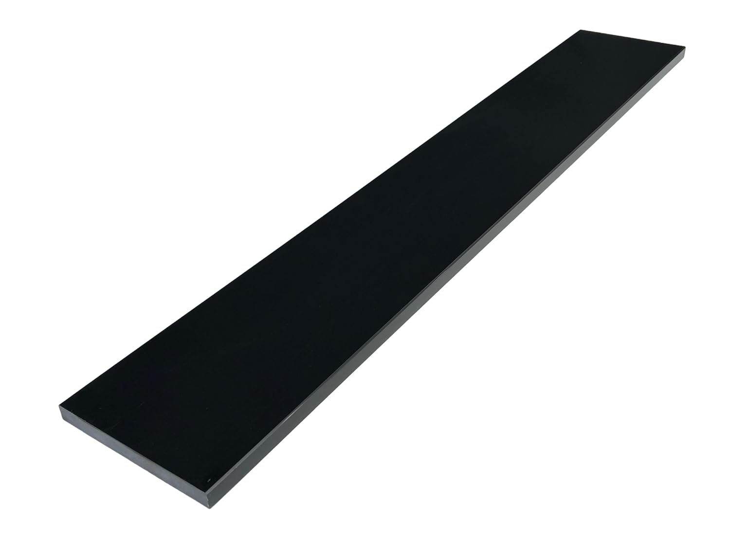 Super Black Engineered Marble Threshold for Shower Curb, Bathroom Vanity Backsplash, Window Sill, Door Transitions (6' x 30')