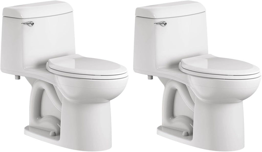 American Standard 2004314.020 Champion 4 One-Piece Toilet with Toilet Seat, Elongated Front, Standard Height, White, 1.6 gpf (Pack of 2)