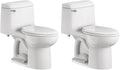 American Standard 2004314.020 Champion 4 One-Piece Toilet with Toilet Seat, Elongated Front, Standard Height, White, 1.6 gpf (Pack of 2)