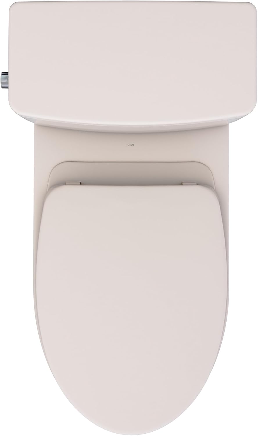 TOTO® Glaston™ 1G® Two-Piece Elongated 1.0 GPF WASHLET®+ and Auto Flush Ready Universal Height Toilet with CEFIONTECT® and SS124 SoftClose® Seat, Bone - MS472124CUFG#03