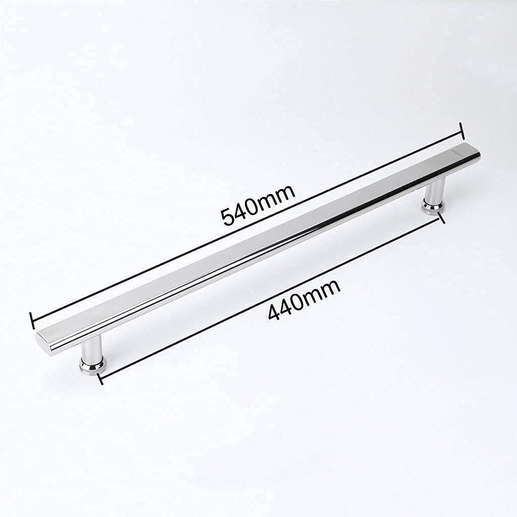 Shower door handles,Shower Door Handle and Pulls Replacement Sets for Glass Door | Bathroom Door Knobs for Shower Enclosures Screen Internal/External | Polish Chrome Towel Bar Gate Hard ( Size : 440mm