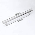 Shower door handles,Shower Door Handle and Pulls Replacement Sets for Glass Door | Bathroom Door Knobs for Shower Enclosures Screen Internal/External | Polish Chrome Towel Bar Gate Hard ( Size : 440mm