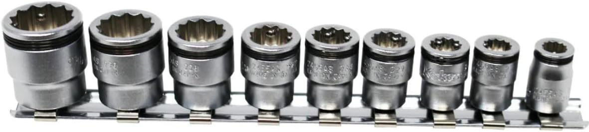 Ko-ken RS2455AS/9 1/4 Sq. Dr. 12 point NUT GRIP Socket Set 7/32-9/16-9 pieces
