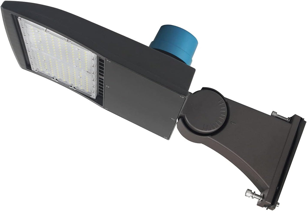 OSTEK 150W LED Parking Lot Light with Dusk to Dawn Photocell, Direct Mount 5000K LED Area Lights, 21000lm Shoebox Light, Commercial Outdoor Pole Street Light, [600W HID/HPS Equiv.] UL&DLC Listed