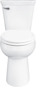Gerber Viper Select Ultra-High Efficiency .8 GPF Two-Piece Toilet with 12-in Rough-in, ADA Compliant Chair Height, Soft-Close Seat and Install Kit with Wax Ring Included, White, GRS48251E