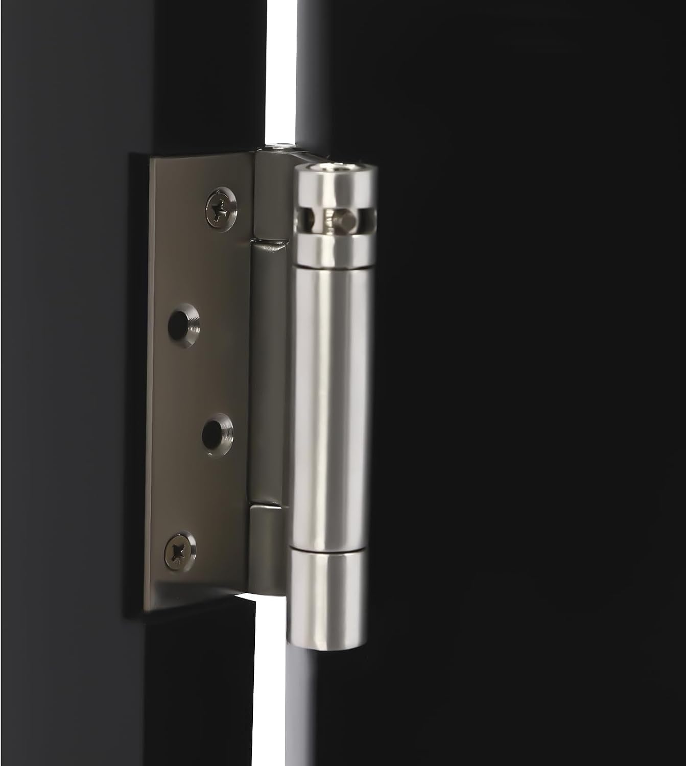 Swinging Doors Cafe Doors with 3 Hinges,Wood Swing Door Interior Saloon Half Partition Door for House Kitchen Shop Entrance Pub Porch(35.4 * 23.6in-Black)