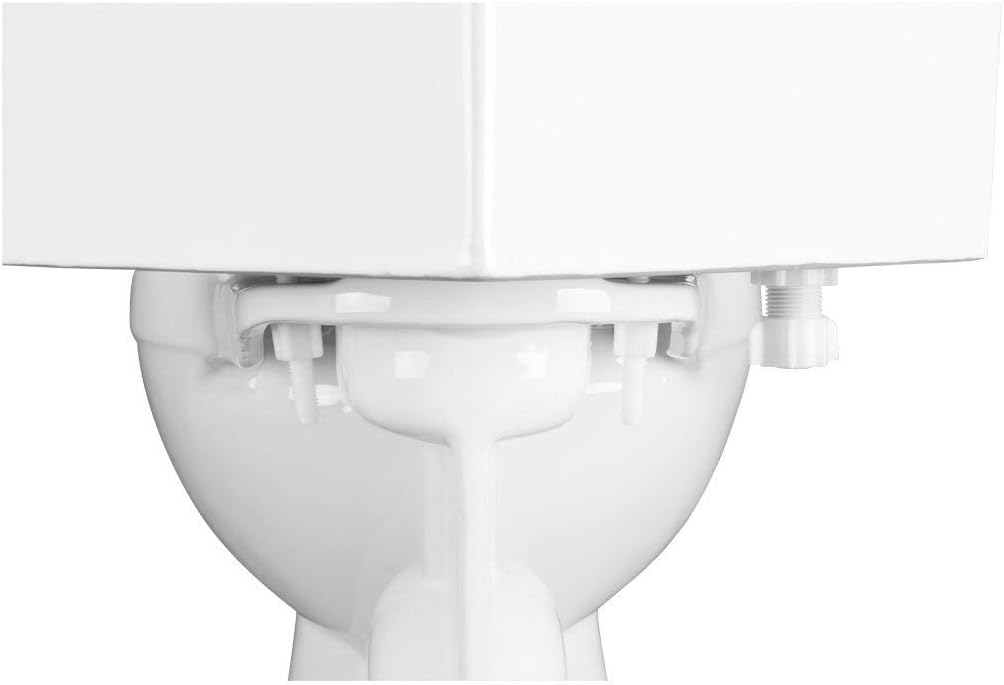 Renovators Supply Manufacturing Dual Flush Corner 2-Piece Round Toilet, Troyt Style with Slow Close Seat, 0.8/1.6 GPF Water Saving, 12 in Rough-In White Vitreous China
