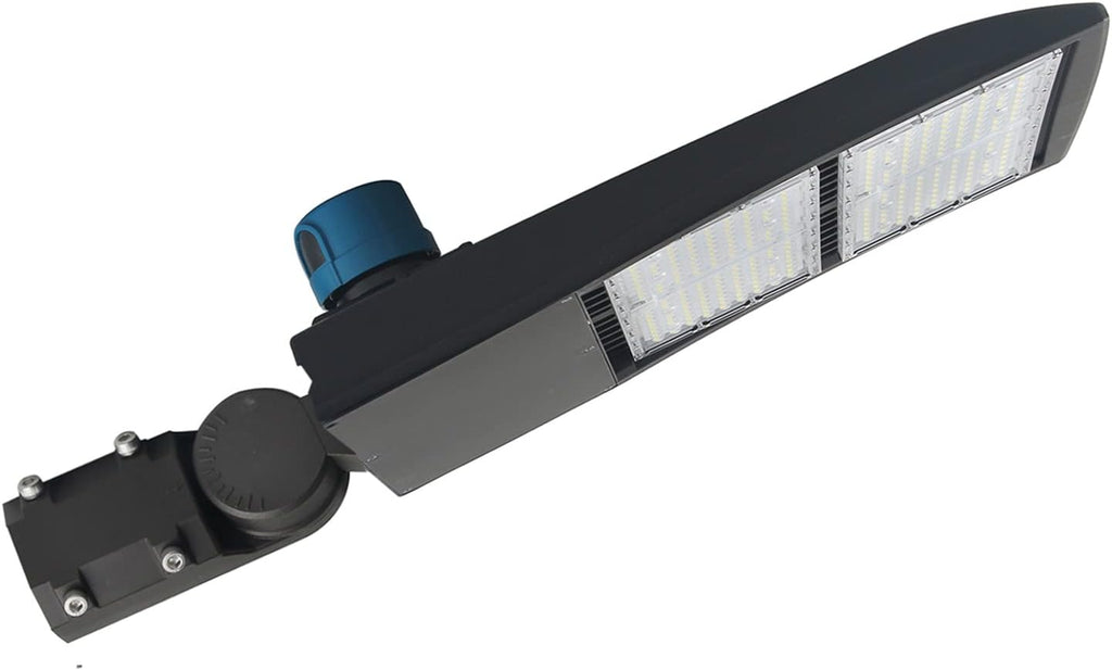 OSTEK 300W LED Parking Lot Light with Dusk to Dawn Photocell,Slip Fitter Mount 5000K LED Area Lights, 42000lm Shoebox Light, Commercial Outdoor Pole Street Light, [800W HID/HPS Equiv.] UL&DLC Listed
