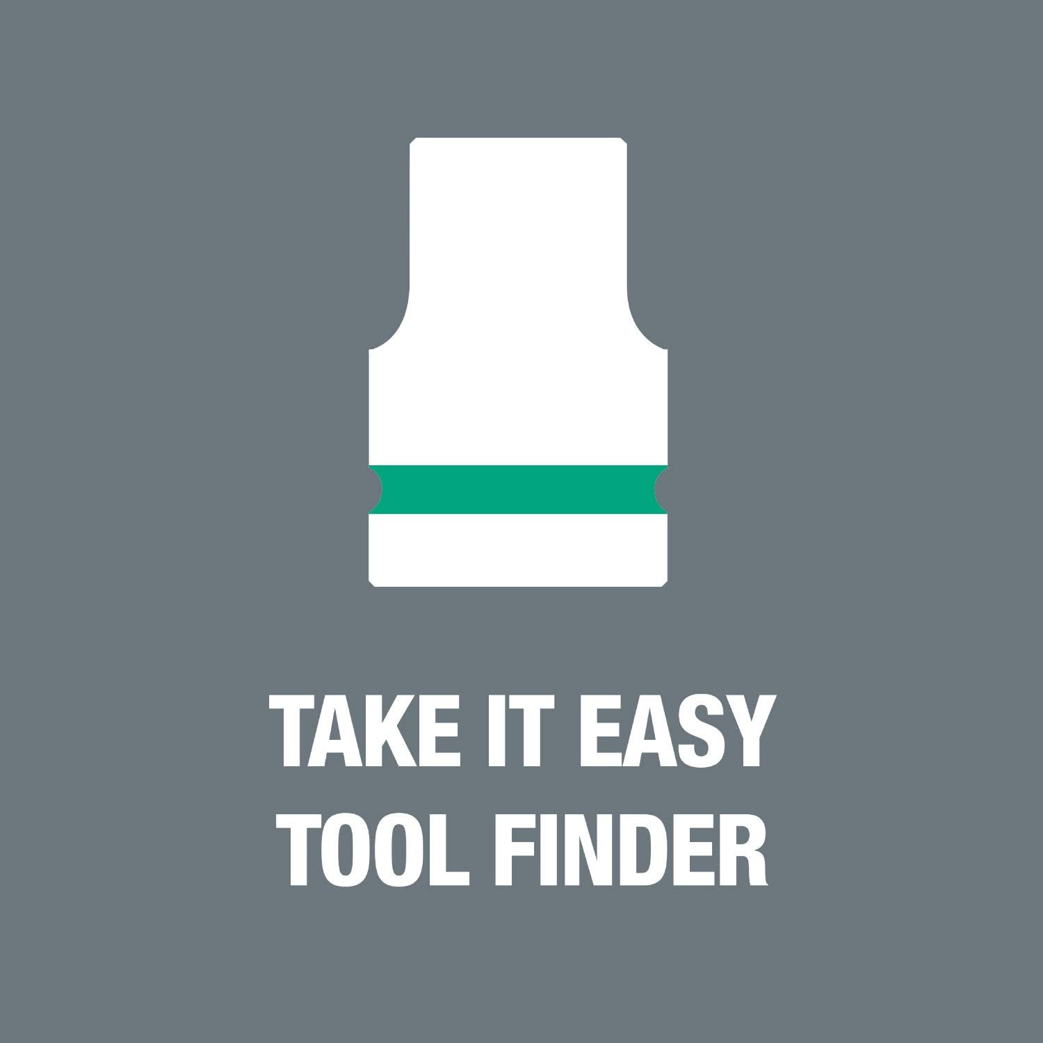 Wera 05004210001 8740 C HF 2 Zyklop bit socket set with 1/2' drive, with holding function, 6 pieces