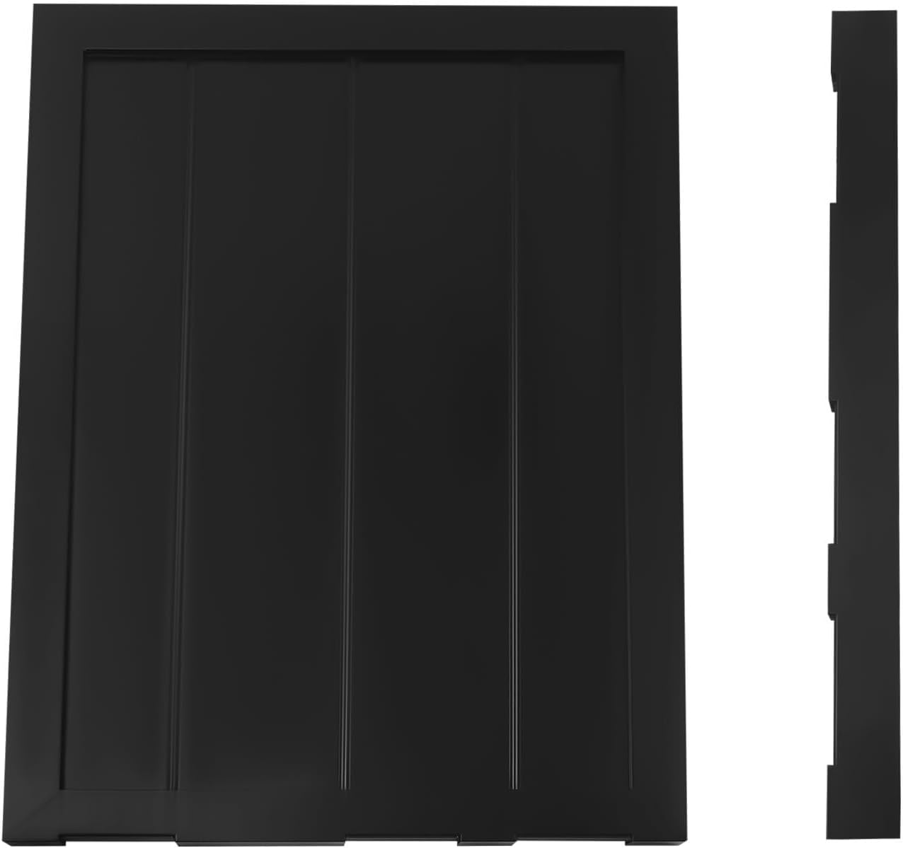 Swinging Doors Cafe Doors with 3 Hinges,Wood Swing Door Interior Saloon Half Partition Door for House Kitchen Shop Entrance Pub Porch(35.4 * 23.6in-Black)