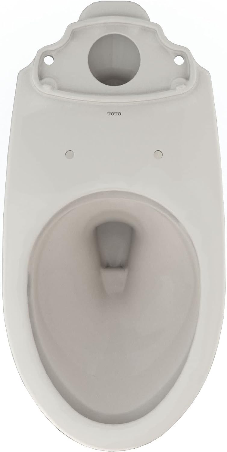 TOTO Drake Elongated TORNADO FLUSH Toilet Bowl with CEFIONTECT, Colonial White - C776CEG#11