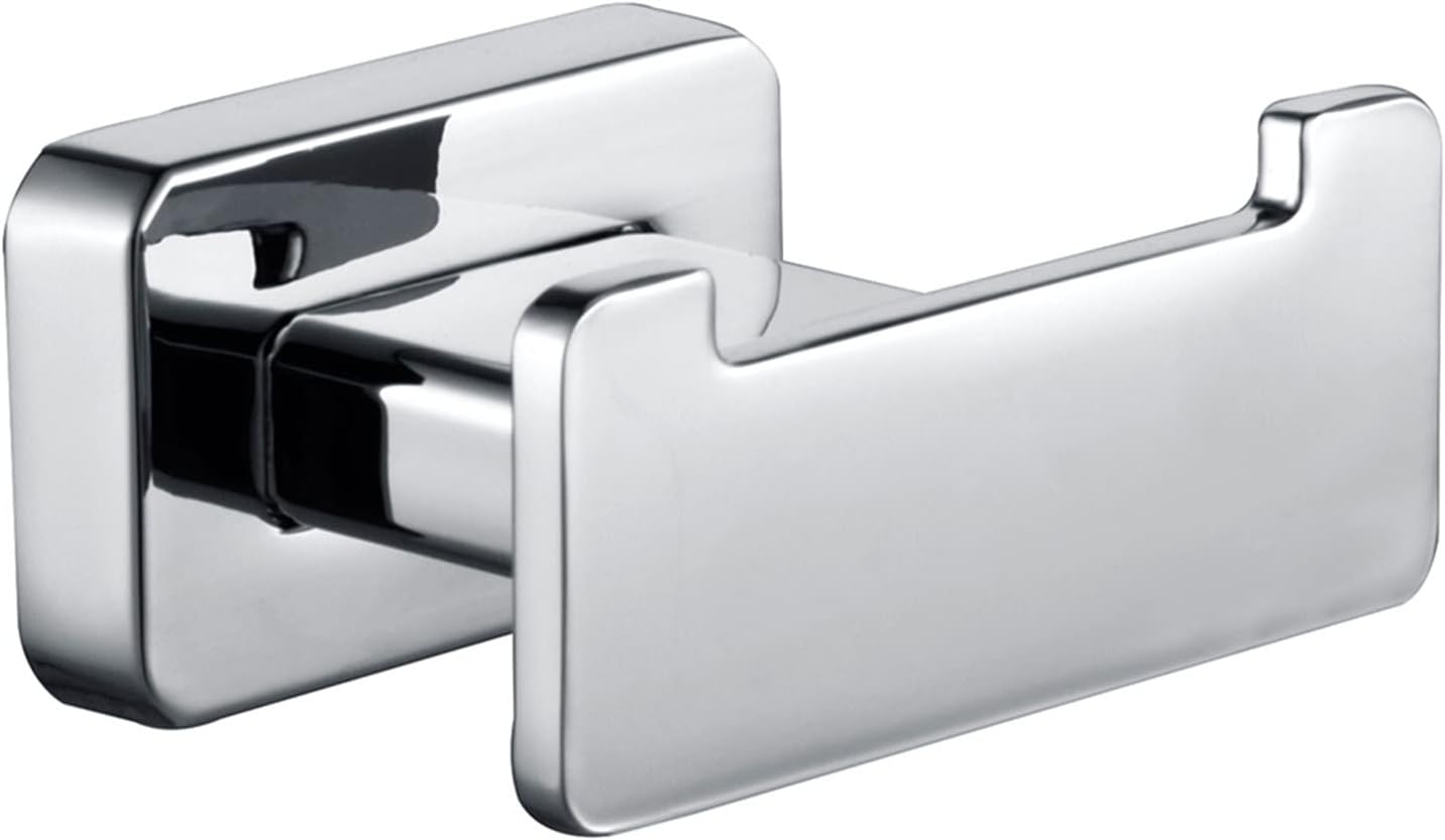 Bathroom Accessories Set,Heavy Duty Towel Rack Shelf Bar Ring Wall Mount, Chrome Holder Bathroom Accessories (Color : Coat Hook) (Bathroom Hardware Sets)
