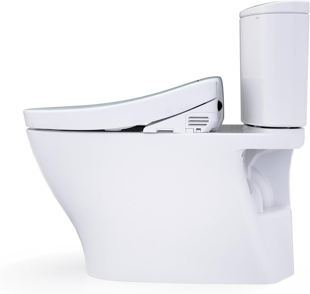 TOTO® WASHLET®+ Nexus® Two-Piece Elongated 1.28 GPF Toilet with S5 Bidet Seat, Cotton White - MW4423446CEFG#01