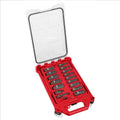 17pc 49-66-6800 Impact Duty Socket Set for Milwaukee 3/8' Drive Socket Set - Black/Red
