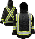 Viking Professional Freezer Insulated Journeyman FR Jacket - Waterproof 300D Trilobal Rip-Stop Hi Vis Jackets for Men