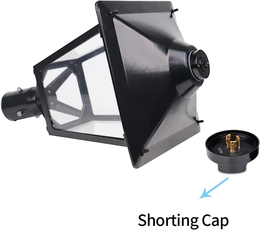 30W 50W 100W Post Top Lights with Shorting Cap 3000K 4000K 5000K Adjustable Wattage & CCT, Power Tunable Outdoor Pole Light Fixture(Clear Glass), IP65 Waterproof Commercial Street Area Lighting
