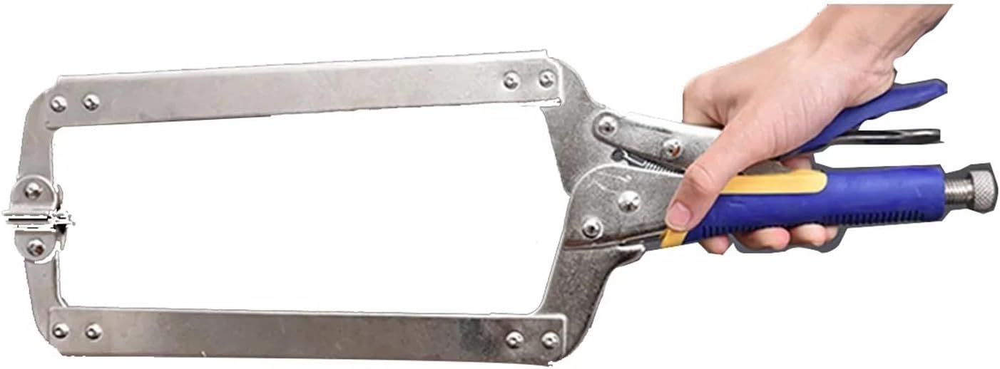 C clamp, 6/9/11/14/18 Inch C Type Multi-Function Steel Clip Vise Grip Locking Plier Pincers Woodworking Clamps(11 Inch)