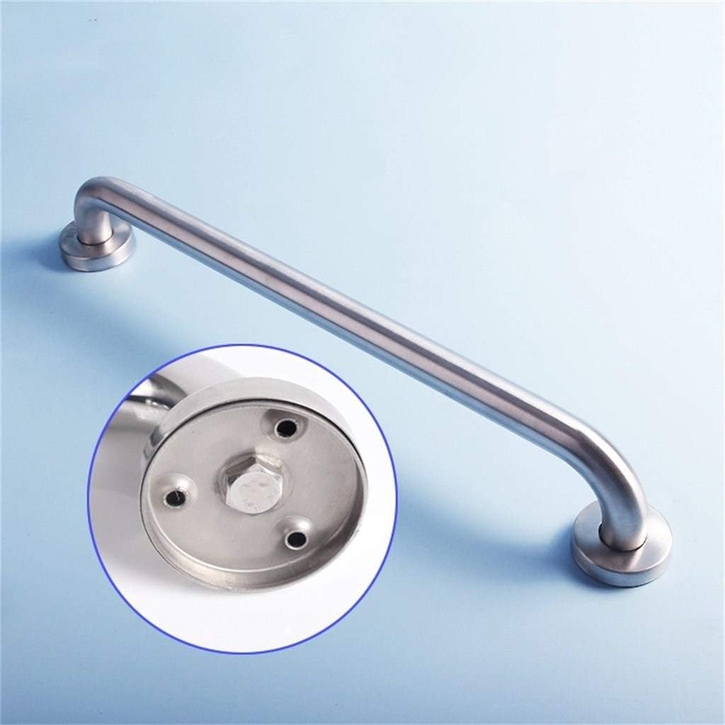 Shower Handles, Handrails Grab Bar Brushed Nickel, Bathtubs and Showers Handrail,-Slip for Disabled Elderly, Toilet Wall Mount Assist Handle，Silver-30Cm