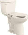 Jerritt 1.28 GPF Two Piece Elongated Chair Height Toilet with Left Hand Lever - Less Seat, ADA Compliant