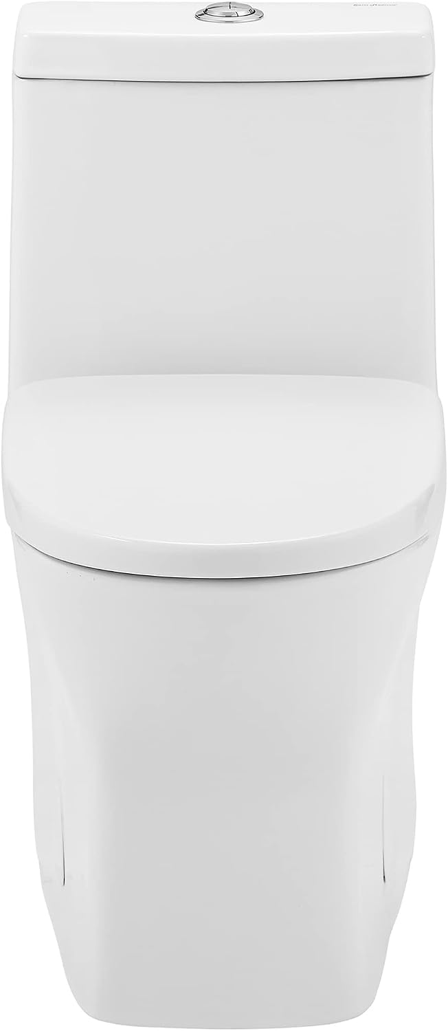 Sublime II One-Piece 10' Rough-in 1.1/1.6 GPF Dual Top Flush Round Compact Toilet in Glossy White