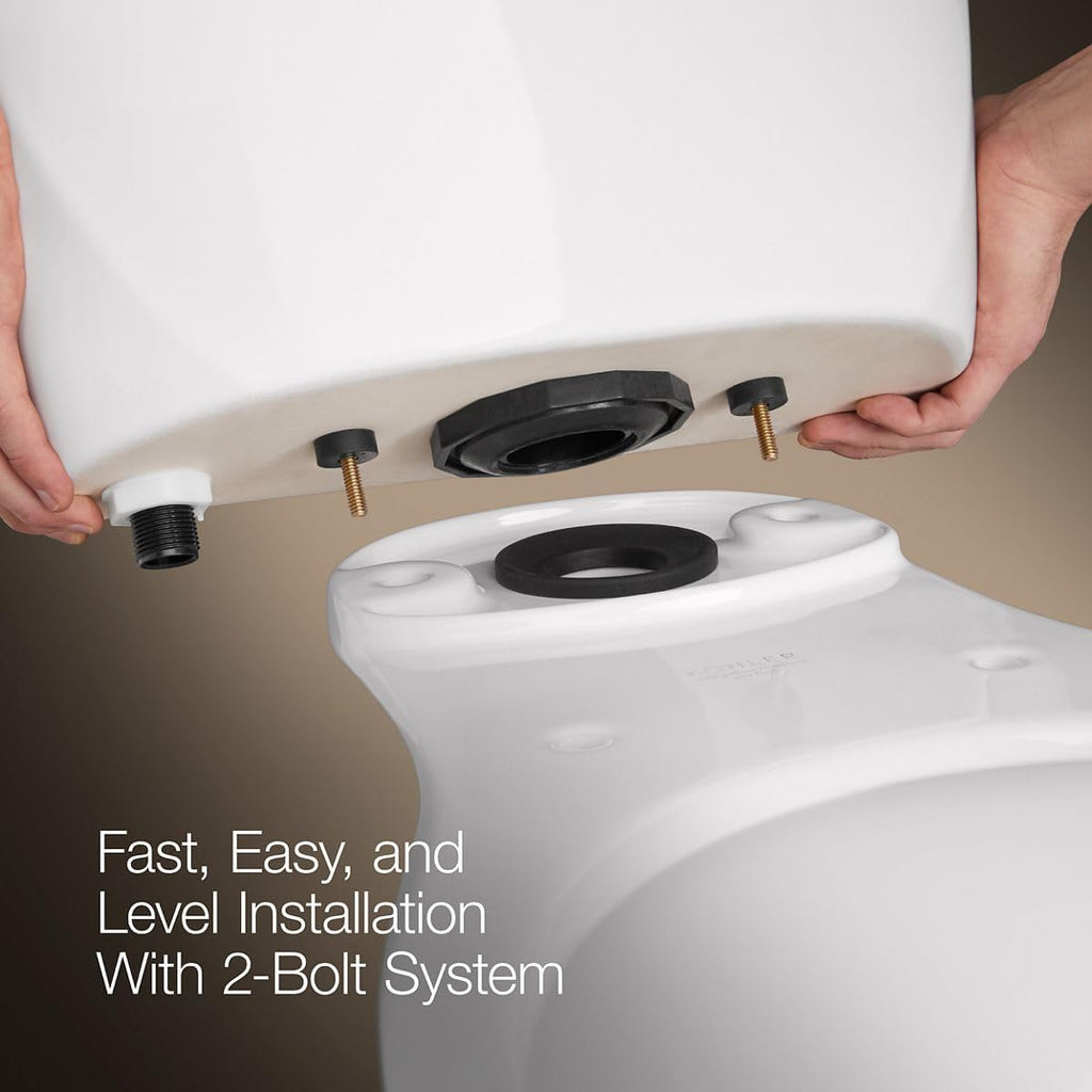 KOHLER Cimarron Comfort Height Two-piece round-front 1.6 gpf chair-height toilet