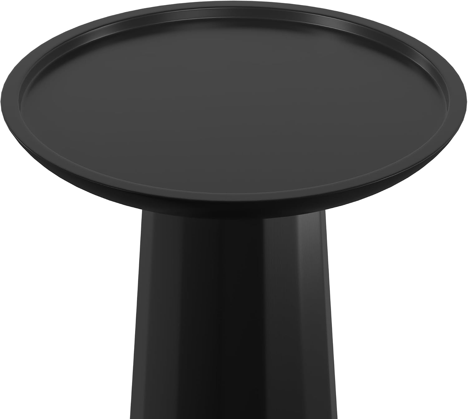 SIMPLIHOME Dayton End Table - 13 inch Wide Solid Mango Wood Round Accent Table in Black, Handcrafted Contemporary Nightstand or Lamp Stand for Living Room or Bedroom with Textured Finish, Assembled