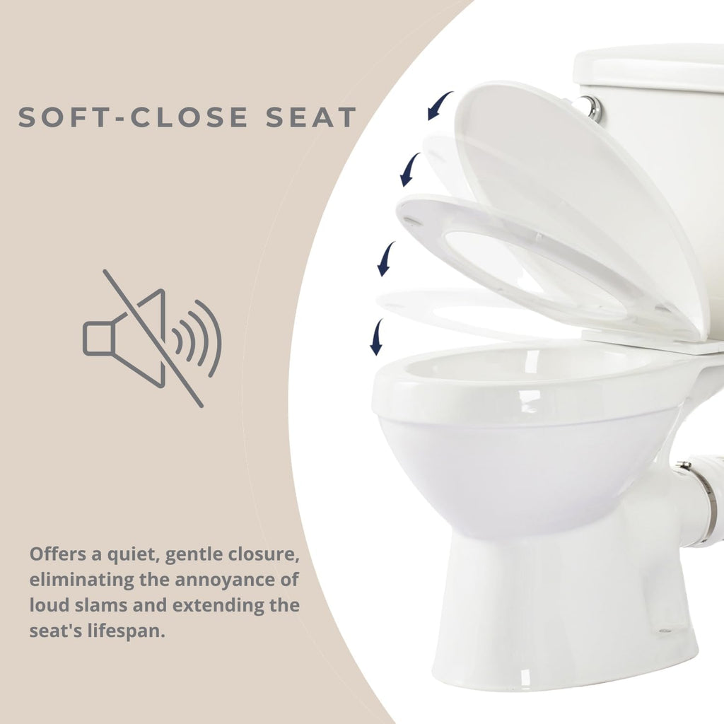 Rear Outlet Toilet with Tank: Powerful Flush & Space-Saving Design with Rear Discharge - Includes Extra Extension Pipe for Easy Installation