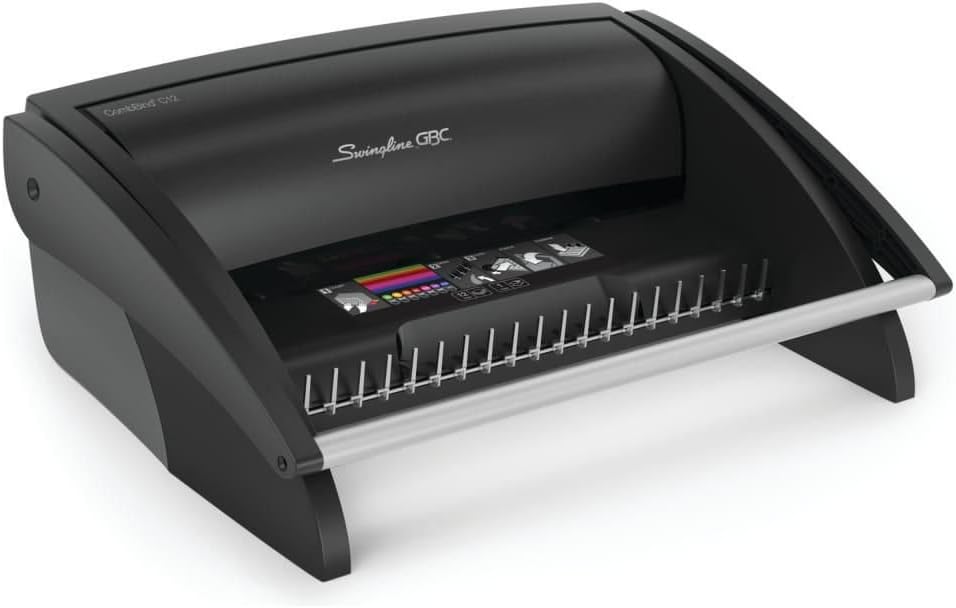Swingline GBC 7706171 CombBind Manaul Machine, 16-1/2-Inch x17-3/4-Inch x7-1/4-Inch, Black