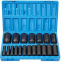 Grey Pneumatic 1719D 1/2in Drive 19 pc Deep Length Fract. Set 12 Point