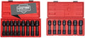Sunex 1/2 Inch Drive 12-Point Driveline Socket Sets, 16-Piece (2 sets)