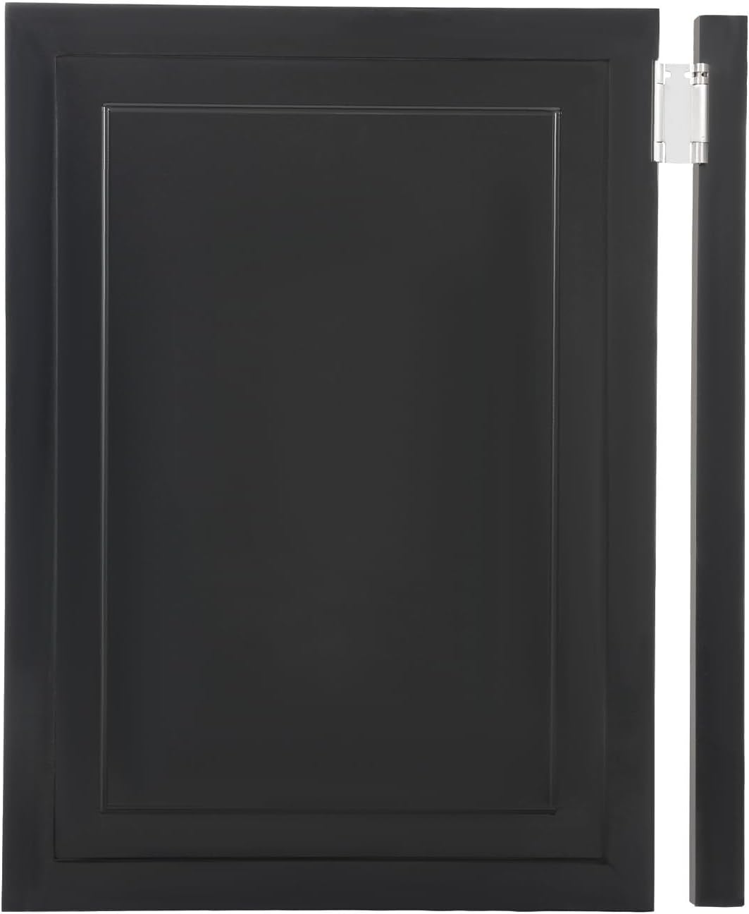 Swinging Doors Cafe Doors with 3 Hinges,Wood Swing Door Interior Saloon Half Partition Door for House Kitchen Shop Entrance Pub Porch(27.6x35.4in-Black)